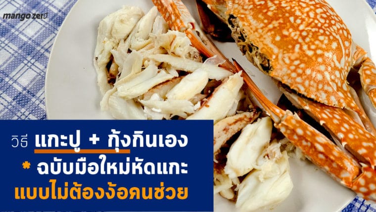 วิธีแกะปู+กุ้งกินเองฉบับมือใหม่หัดแกะ แบบไม่ต้องง้อคนช่วย