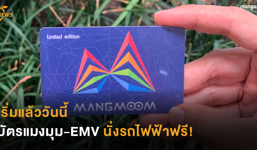 เริ่มแล้ววันนี้  บัตรแมงมุม-EMV นั่งรถไฟฟ้าฟรี!