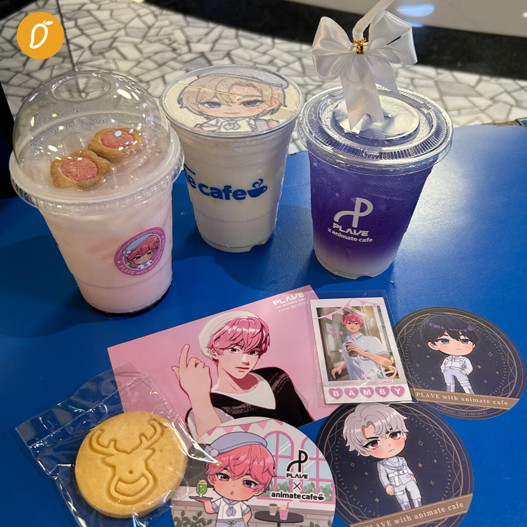 จุดนัดพบบรรจบฝันของฉันและเธอ, รีวิวเครื่องดื่มจาก PLAVE x animate cafe ...