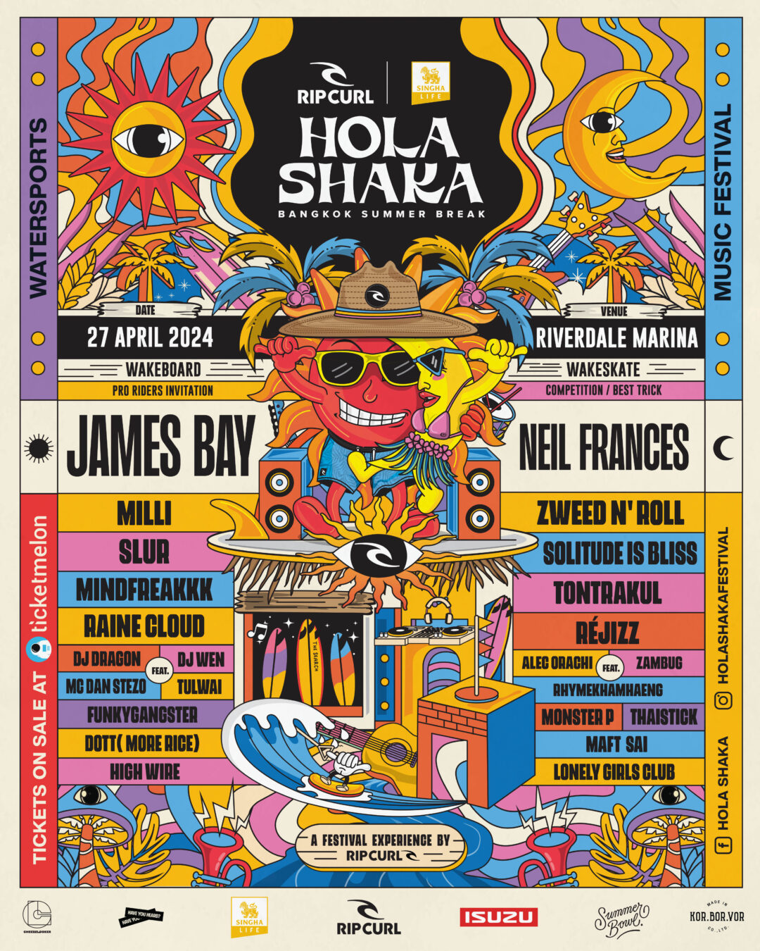 เตรียมรับความฉ่ำปังคูณสอง “HOLA SHAKA 2024” Music Festival พร้อมกีฬา